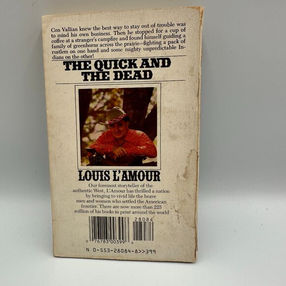 The Quick And The Dead By Louis LAmour 1979 Paperback Revised Edition Bantam - Picture 2 of 4
